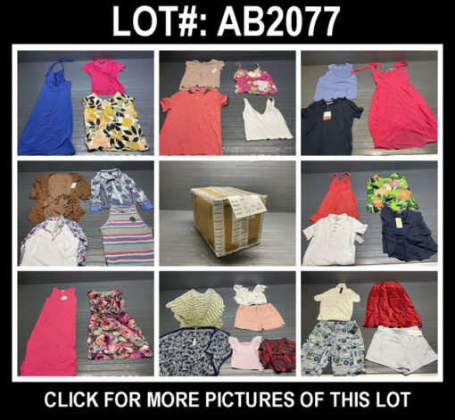 pallets of clothes