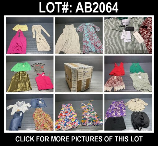 men’s and women’s clothing pallets